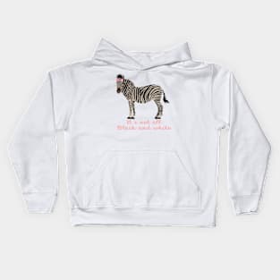 Floral Zebra Kids Hoodie